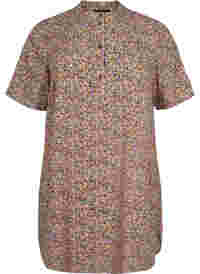 FLASH - Printet tunika med korte ærmer