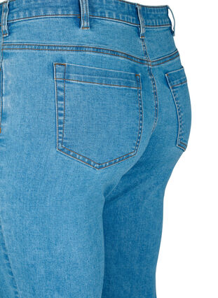 Slim fit Emily jeans med perler , Light Blue, Packshot image number 4
