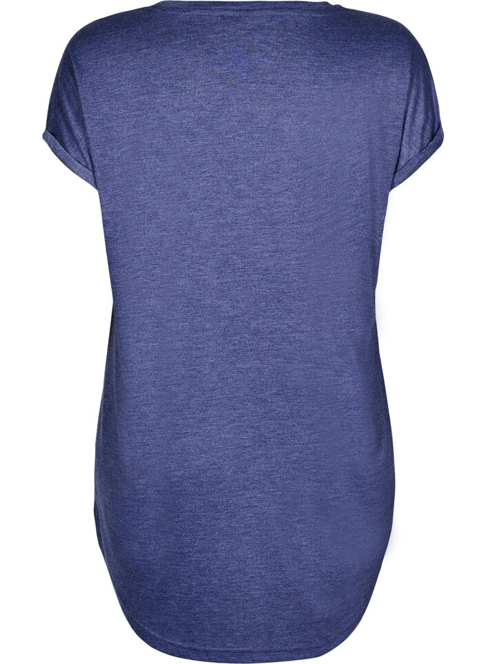 Kortærmet natkjole med tekstprint, , Packshot image number 1