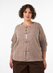 Cardigan med knudelukninger, Beige, Model image number 0