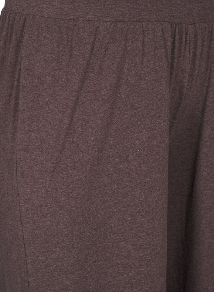 Jerseybukser med straight fit og høj talje, Bracken Mel., Packshot image number 2