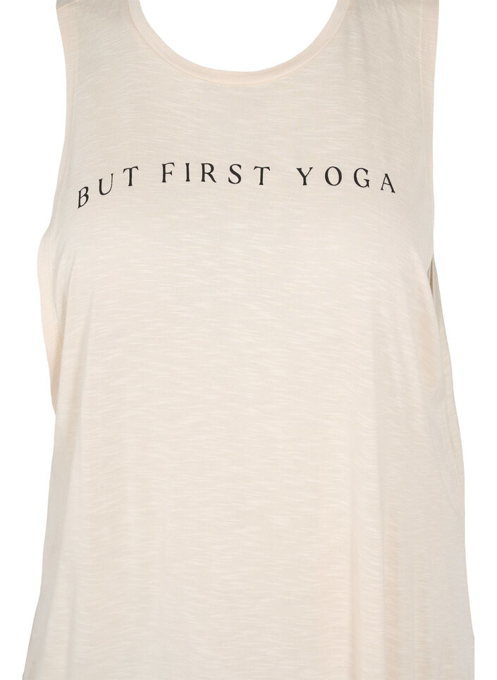 Ærmeløs træningstop i viskose, Lilac Ash w. BlackP., Packshot image number 2