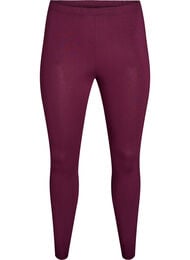 Basis leggings i viskose, M&oslash;rk Bordeaux