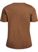 T-shirt med motiv, Brun, Packshot image number 1