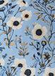 Kort kjole med blomsterprint, Bl&aring;, Packshot image number 2