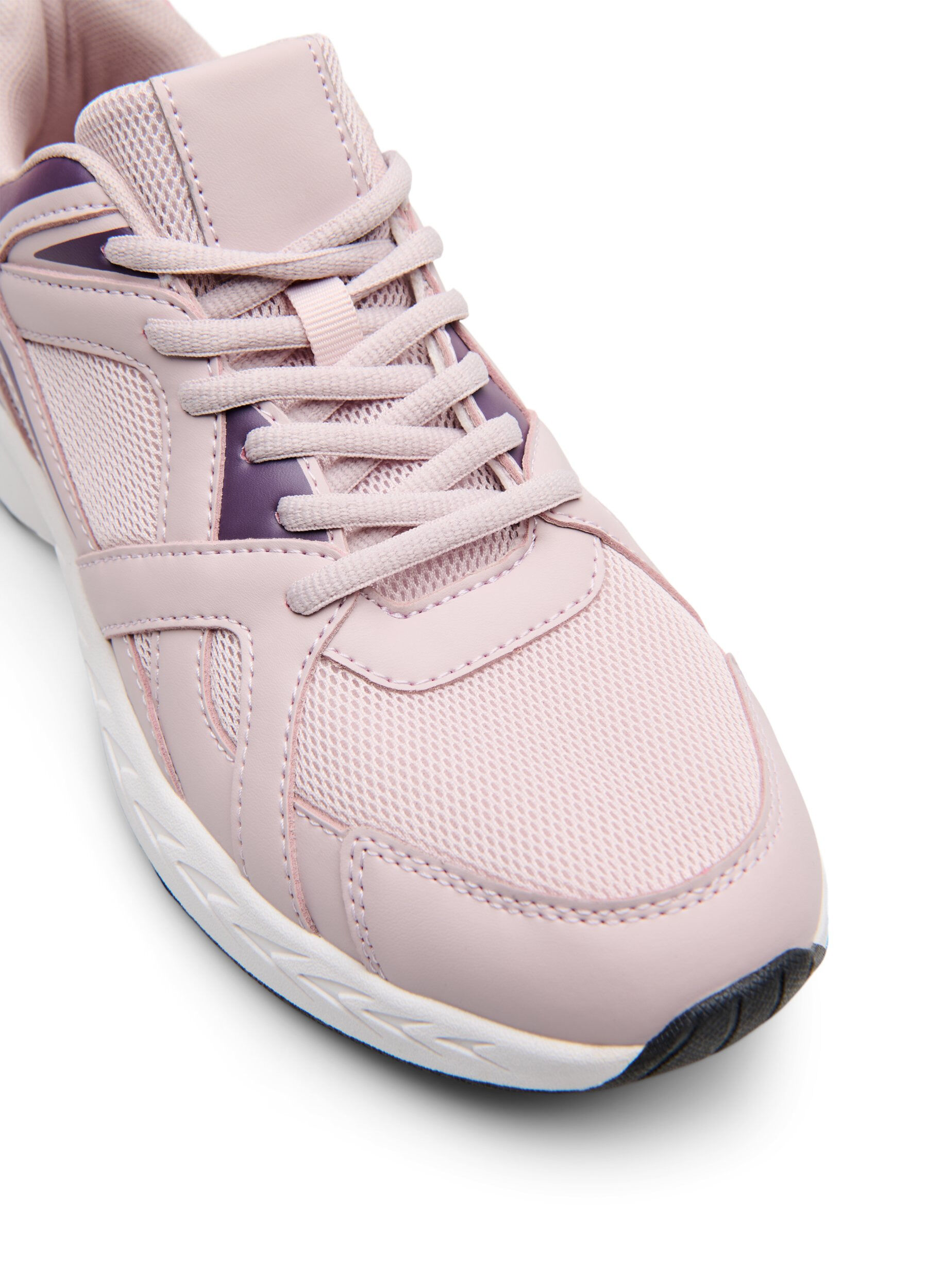 Zizzi Wide fit - Sneakers i sporty design, Lyser&oslash;d, Packshot image number 3