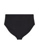 Ensfarvet bikiniunderdel med h&oslash;j talje, Sort, Packshot image number 1