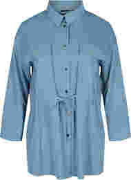 Skjortejakke med bindesnøre og lommer, Blue Shadow
