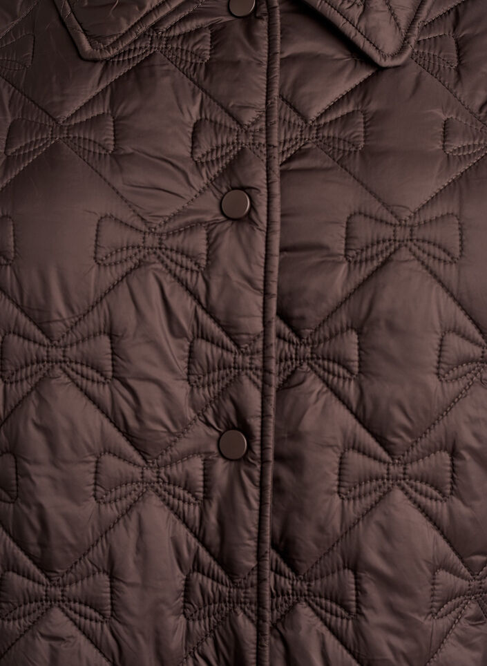 Let vatteret jakke med dekorativ quiltning, Brun, Packshot image number 2