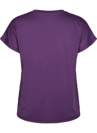 Løs trænings t-shirt med v-hals, Purple Pennant, Packshot image number 1