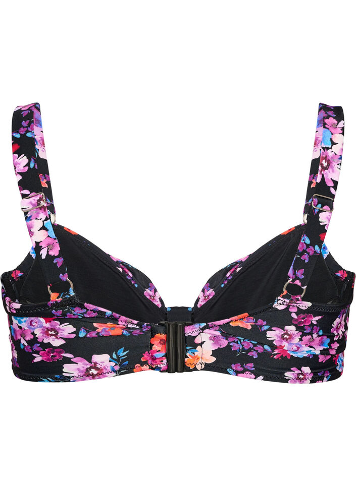 Bikini bh med b&oslash;jle og m&oslash;nster, Lilla, Packshot image number 1
