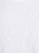 Bluse med tekstur og 3/4 &aelig;rmer, Hvid, Packshot image number 2