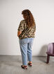 Cropped Vera jeans med sliddetaljer, Bl&aring;, Model image number 1
