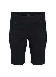 Tætsiddende shorts med baglommer, Black