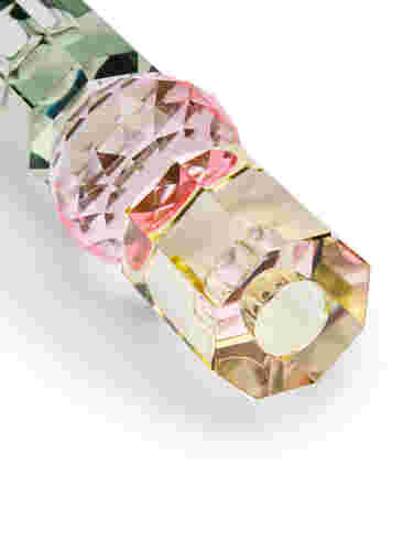 Lysestage i krystalglas, Butter/Olive Comb, Packshot image number 2