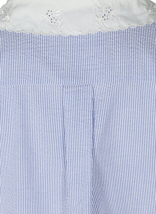 Stribet ærmeløs skjorte med krave, Marlin, Packshot image number 3
