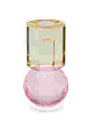 Krystal lysestage, Lysegul/Pink