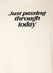 T-shirt i bomuld med tekstprint, Hvid, Packshot image number 2