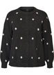 Cardigan med prikket m&oslash;nster, Gr&aring;, Packshot image number 0