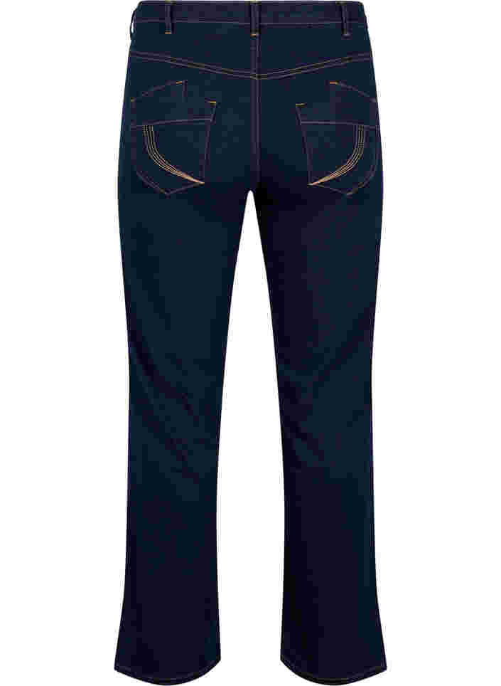 Regular fit Gemma jeans med høj talje, Blue denim, Packshot image number 1