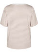T-shirt med TENCEL™ Lyocell og striber, Beige, Packshot image number 1