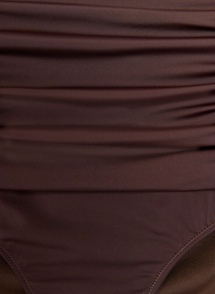 Bikini underdel med h&oslash;j talje, Brun, Packshot image number 2