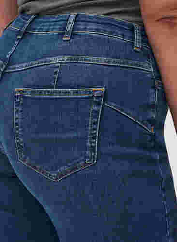 Højtaljede Gemma jeans med push up, Blue denim, Model image number 3