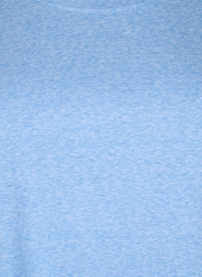 Meleret t-shirt med korte &aelig;rmer, Bl&aring;, Packshot image number 2