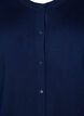 Strikcardigan i viskose med knapper, Navy Blazer, Packshot image number 2