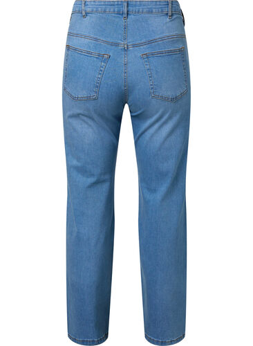 Højtaljede Gemma jeans med regular fit, Light blue, Packshot image number 1
