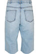 Jeansknickers med slidt look og r&aring; kanter, Bl&aring;, Packshot image number 1