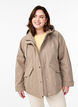 Kort for&aring;rsjakke med aftagelig h&aelig;tte, Beige, Model image number 0