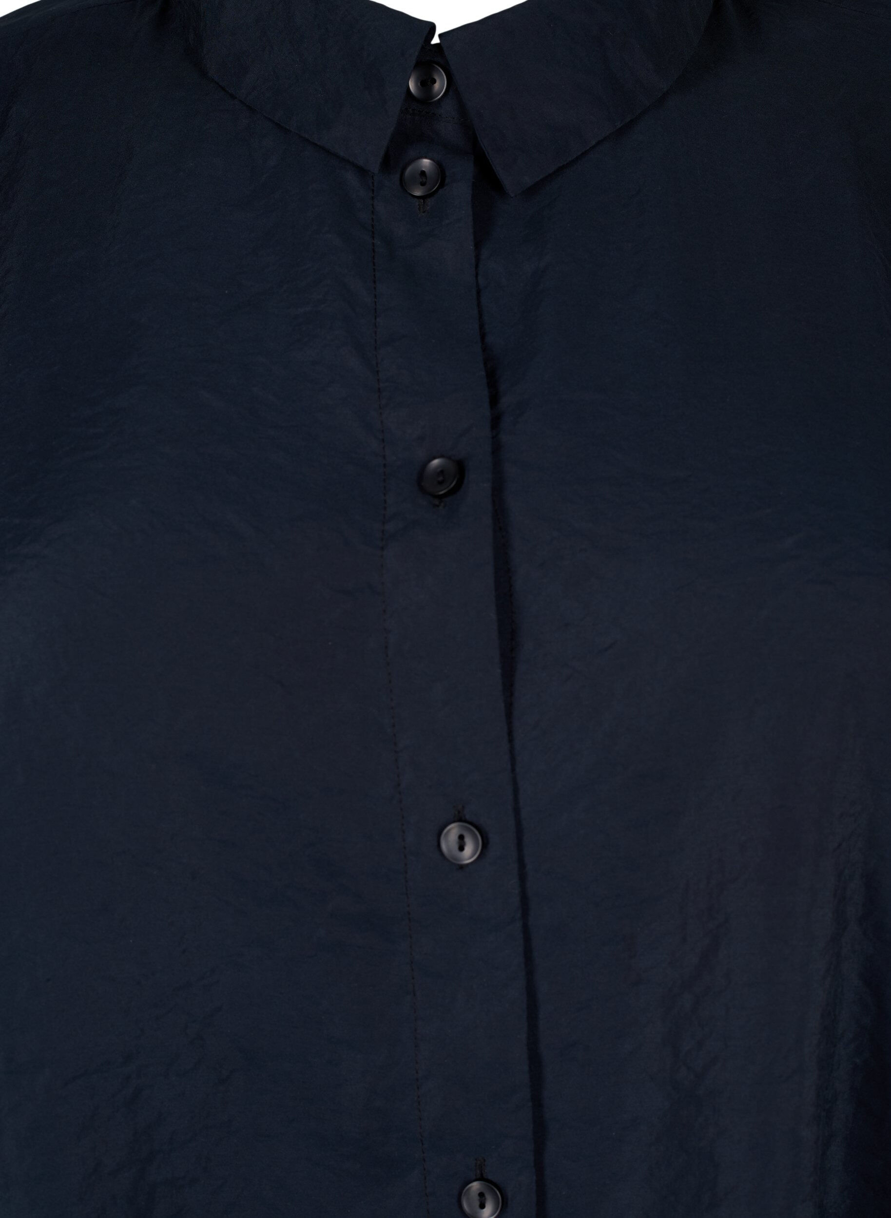 Zizzi Lang&aelig;rmet skjorte i TENCEL&trade; Modal , Black, Packshot image number 2