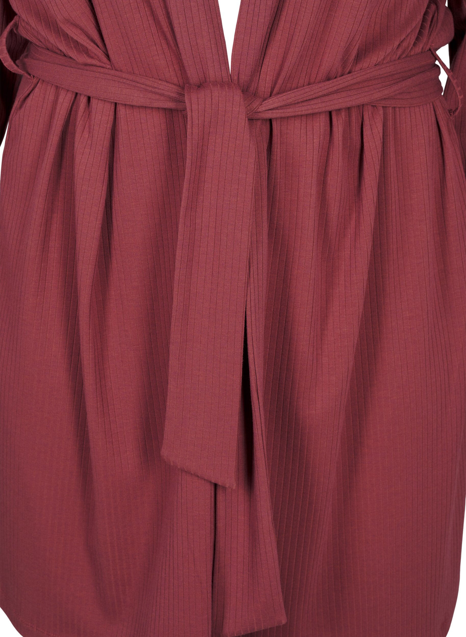 Zizzi Morgenk&aring;be med bindeb&aelig;lte, Rose Brown, Packshot image number 2