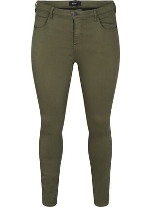 Super slim Amy jeans med høj talje, Forest Ngt, Packshot image number 0