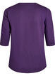 Tr&aelig;ningsbluse med 3/4 &aelig;rmer, Lilla, Packshot image number 1