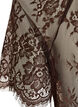 Kort&aelig;rmet blondebluse med bindeb&aring;nd, Brun, Packshot image number 3