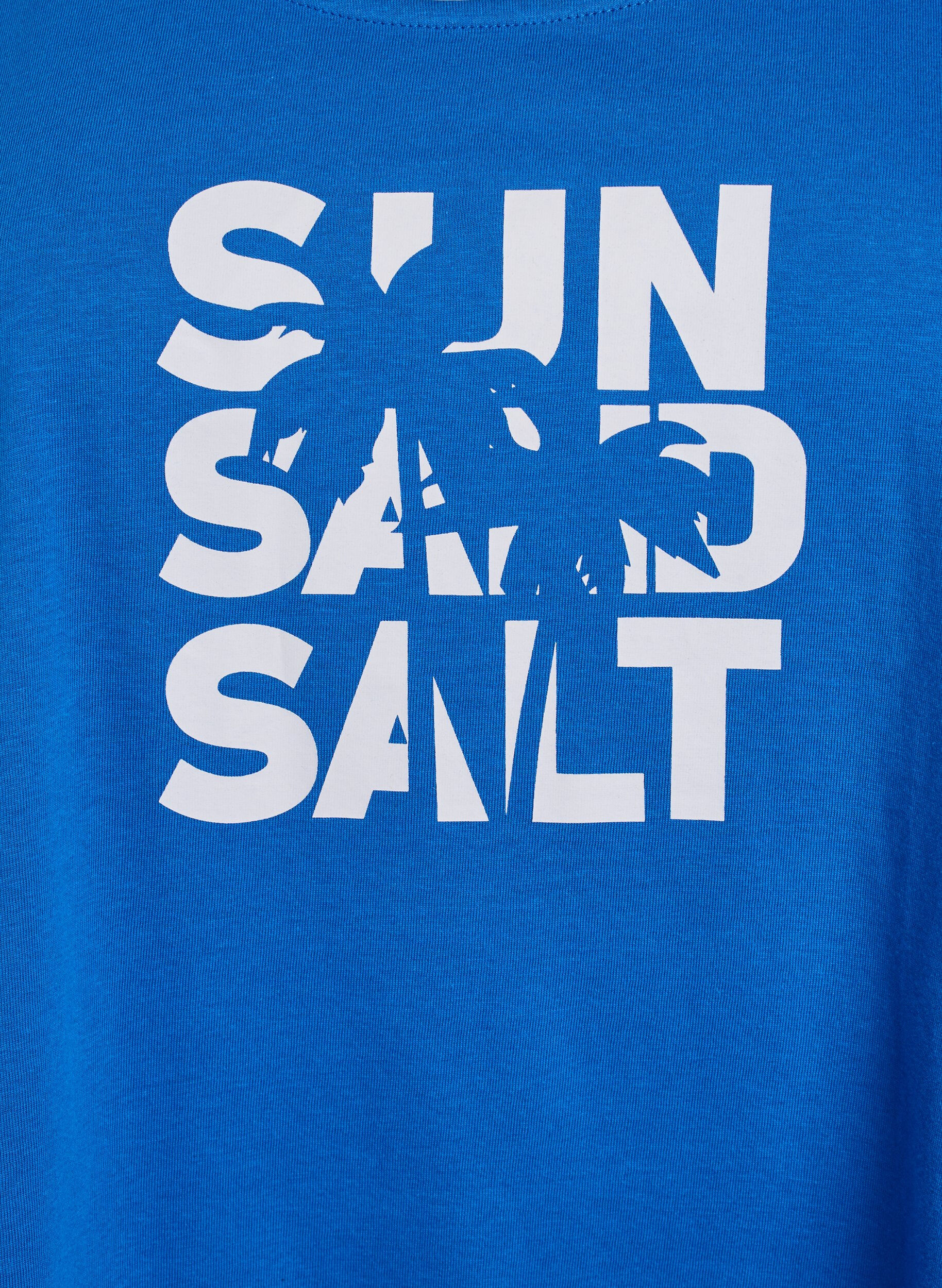 Zizzi Bomuldstop med a-form, Bl&aring;, Packshot image number 2