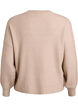 Ribstrikket cardigan med knapper, Beige, Packshot image number 1