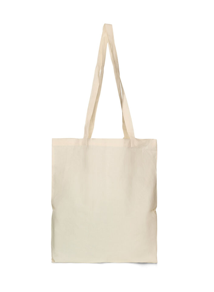 Totebag med print, Gr&oslash;n, Packshot image number 1