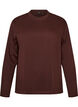 Basis t-shirt med lange &aelig;rmer, Brun, Packshot image number 0