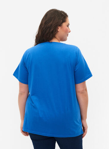 FLASH - T-shirt med motiv, Strong Blue, Model image number 1