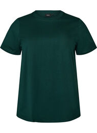 Basis t-shirt i bomuld med rund hals , Gr&oslash;n