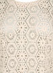 Crochet bluse med korte ærmer, Beige, Packshot image number 2