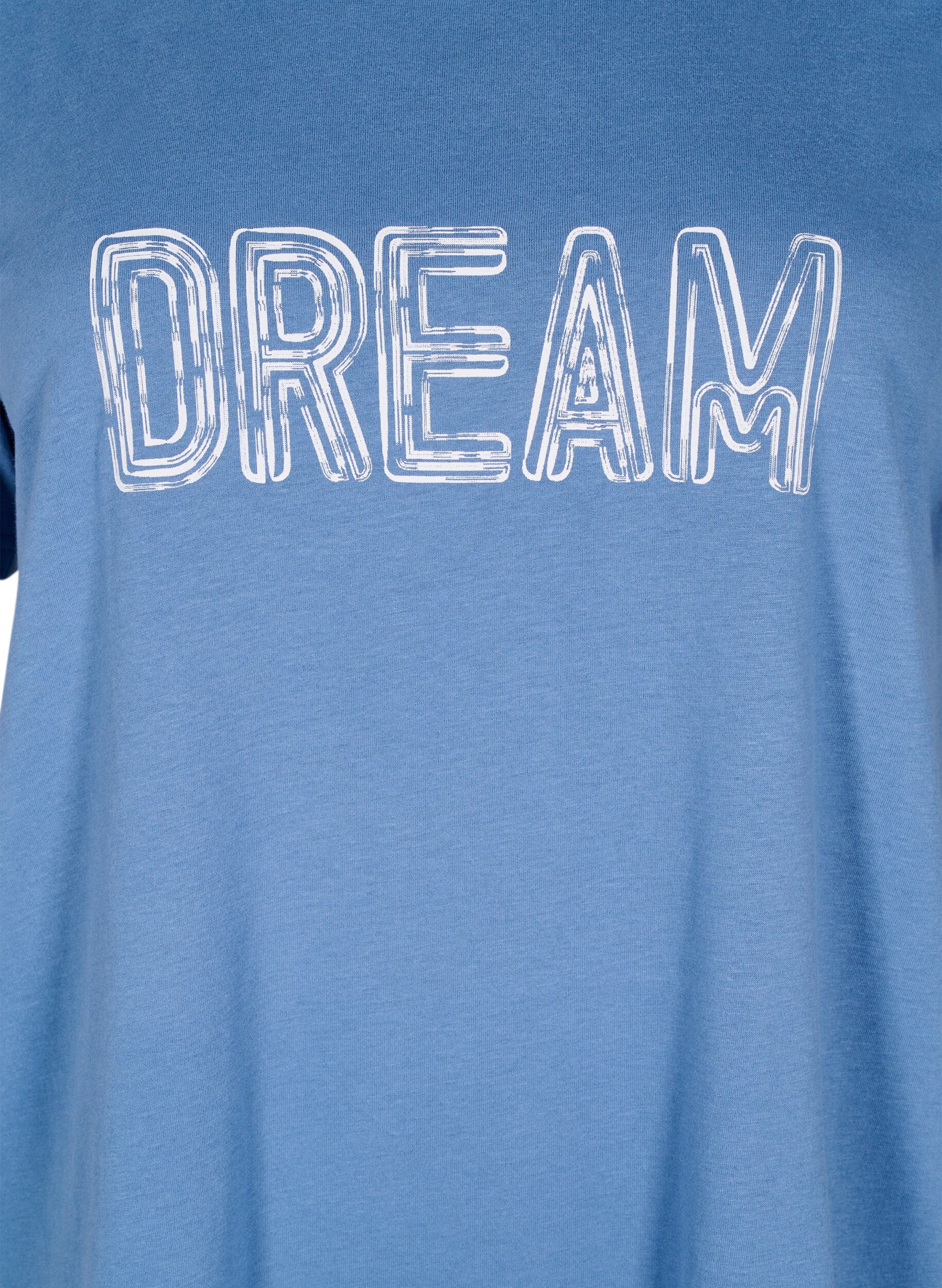 Zizzi FLASH - T-shirt med motiv, Bl&aring;, Packshot image number 2