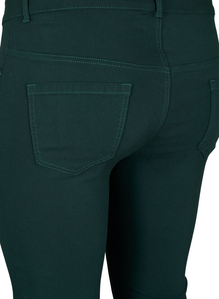 Slim fit bukser med lommer, Gr&oslash;n, Packshot image number 3
