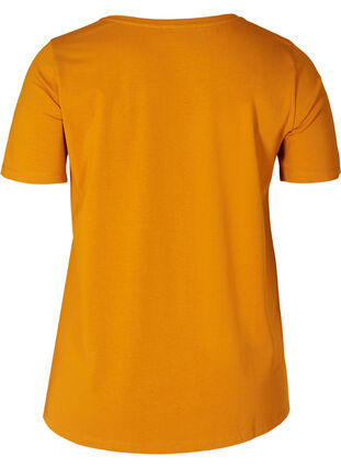 Basis t-shirt med v-hals, Buckthorn Brown, Packshot image number 1
