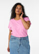 Kort&aelig;rmet t-shirt i bomuldsblanding, Lyser&oslash;d, Model image number 0