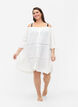 Strand tunika med off-shoulder, White, Model image number 2