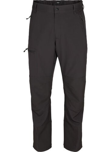 Hiking bukser med lommer, Black, Packshot image number 0